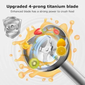 4-Prong Titanium Blade Power Meets Precision